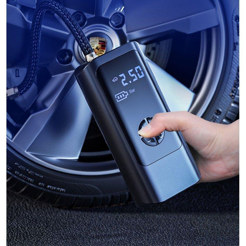 電動空気入れ USB充電式 自転車 バイク 自動車 車 電動ポンプ 自動空気入れ コンパクト ポータブル エアーコンプレッサー コードレス